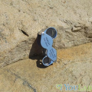 Loupe de géologue double 10X et 20X