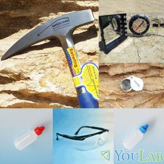 Kit géologie - marteau de géologue pic & co