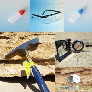 Kit géologie - marteau de géologue égriseur & co