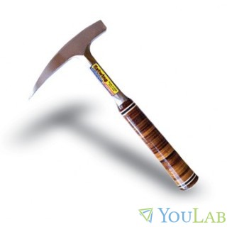 Marteau de géologue Estwing manche cuir (pic et plat 900g)